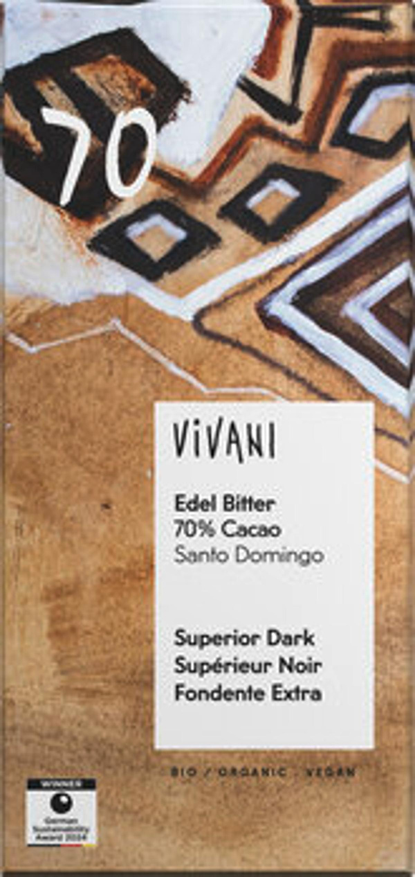 Produktfoto zu Edel Bitter 80g, 70% Cacao
