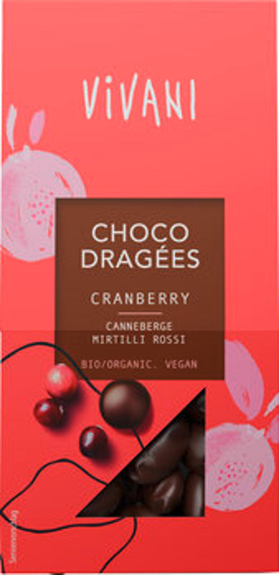Produktfoto zu Choco Dragees Cranberry