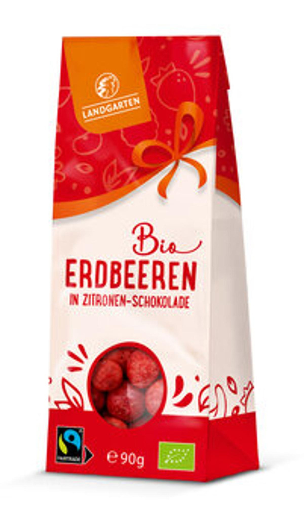 Produktfoto zu Erdbeeren in Zitronen-Schokolade