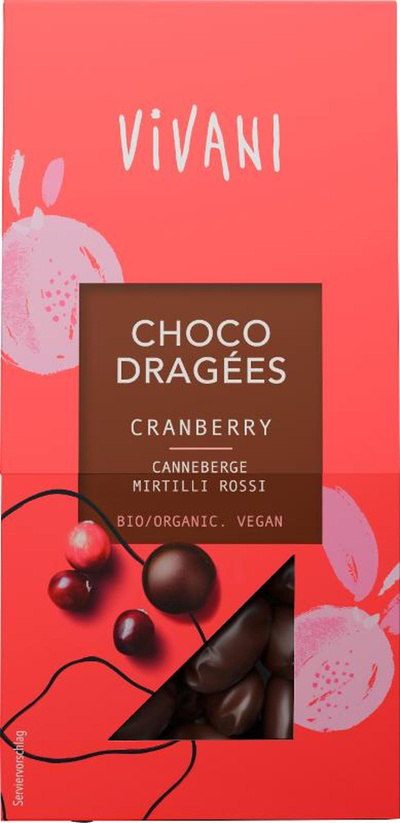 Produktfoto zu Choco Dragees Cranberry