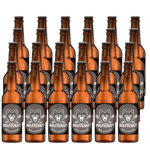 Produktfoto zu Bier alkoholfrei Wolfscraft Brutal 24x0,33l