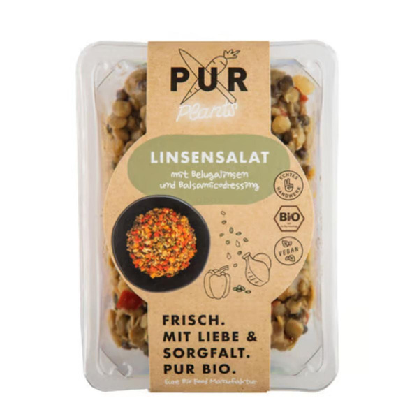 Produktfoto zu Linsensalat mit Paprika & Rauchöl 200g
