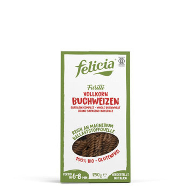 Produktfoto zu Fusilli Buchweizen glutenfrei 250g
