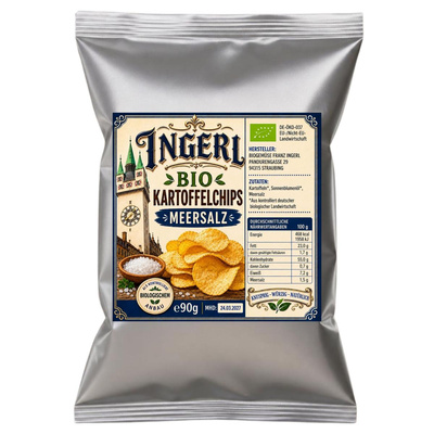 Produktfoto zu Straubinger Kartoffelchips Meersalz