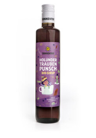 Produktfoto zu Holunder Trauben Punsch Sirup