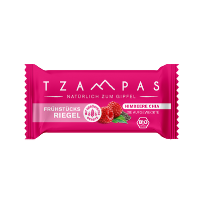 Produktfoto zu TZAMPAS Frühstücksriegel Himbeer Chia 70g