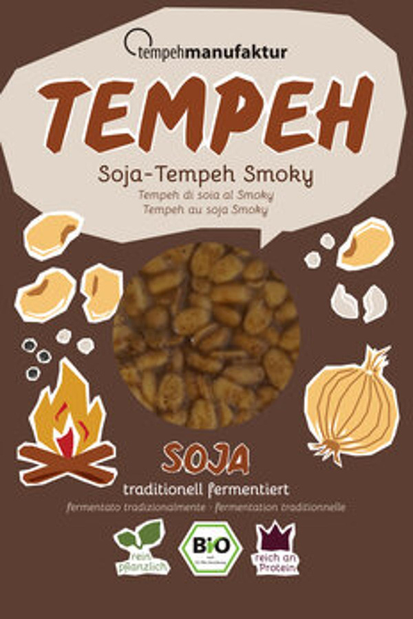 Produktfoto zu Tempeh Soja Smokey, 200g