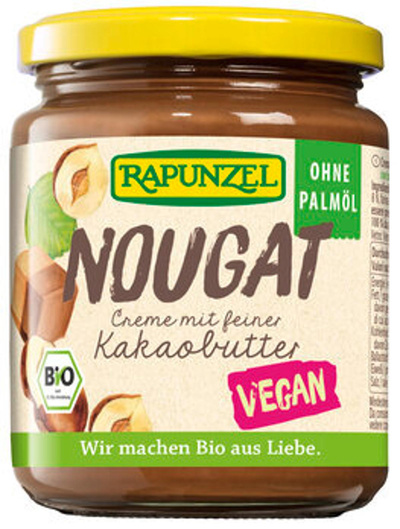 Produktfoto zu Nougat-Creme mit Kakaobutter, vegan