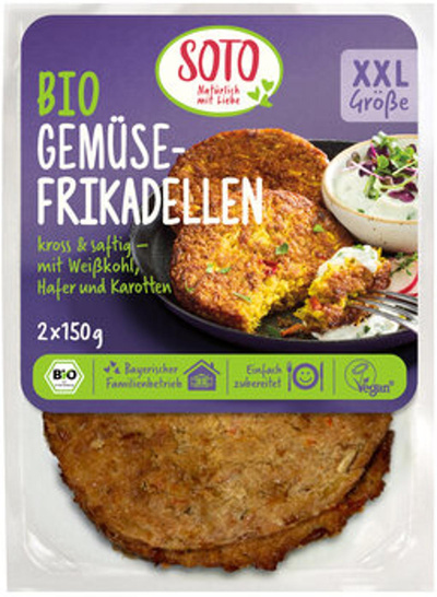 Produktfoto zu Gemüsefrikadellen, 2 Stück