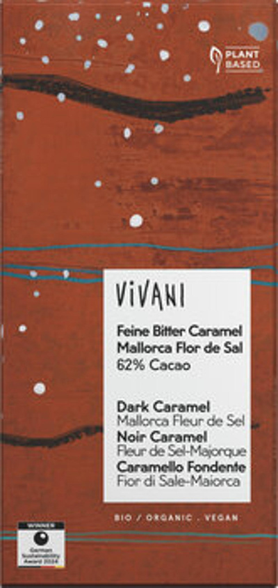 Produktfoto zu Feine Bitter Caramel, Flor de Sal, 80g