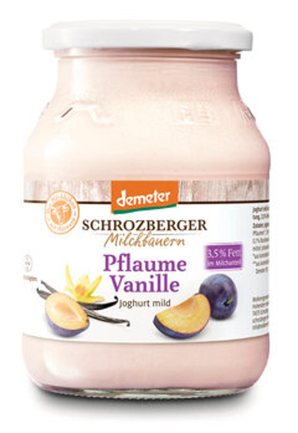 Produktfoto zu Joghurt Pflaume Vanille, 500g