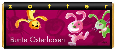 Produktfoto zu Osterschokolade Bunte Osterhasen