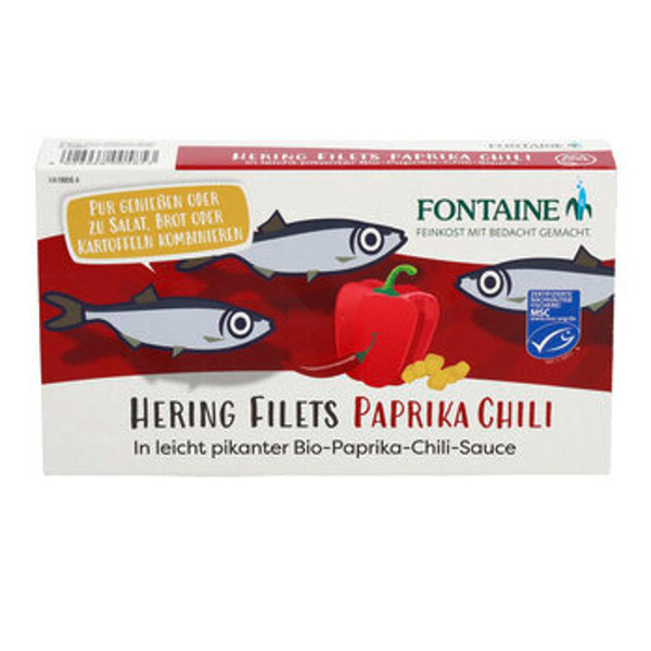 Produktfoto zu Heringsfilets in Paprika-Chilicreme 200g