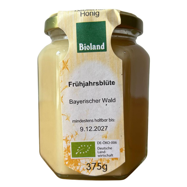 Produktfoto zu Honig Frühjahrsblüte 375g