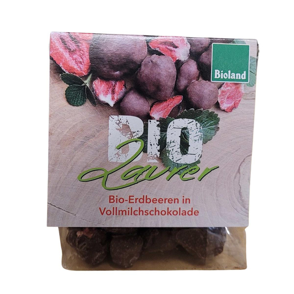 Produktfoto zu Erdbeeren in Vollmilch-Schokolade, gefriergetrocknet