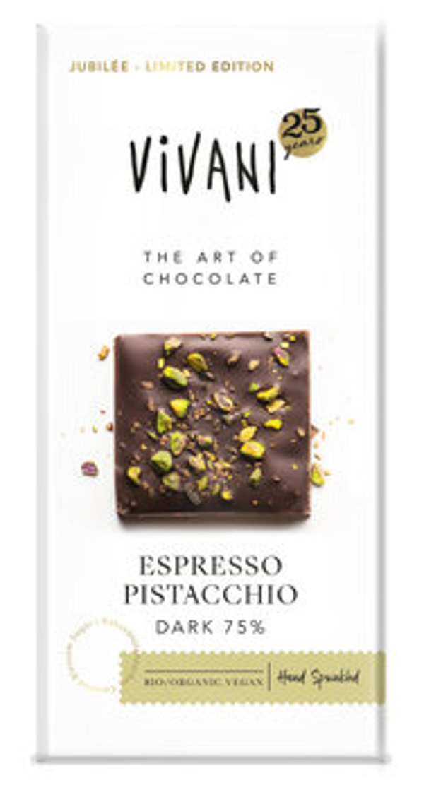 Produktfoto zu Schokolade Espresso Pistacchio