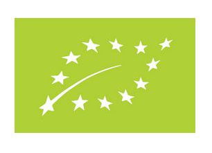 KI generiert: Das Bild zeigt das EU-Bio-Siegel auf grünem Hintergrund.