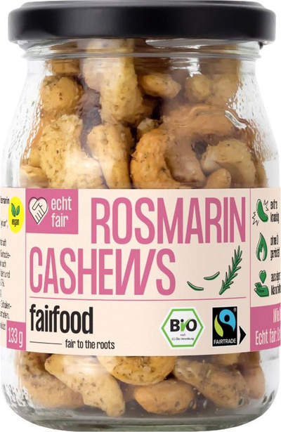 Produktfoto zu Cashews Rosmarin & Thymian, geröstet