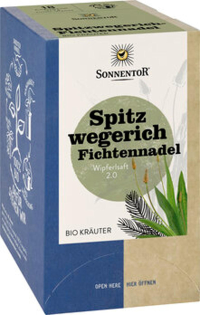 Produktfoto zu Spitzwegerich Fichtennadel Tee