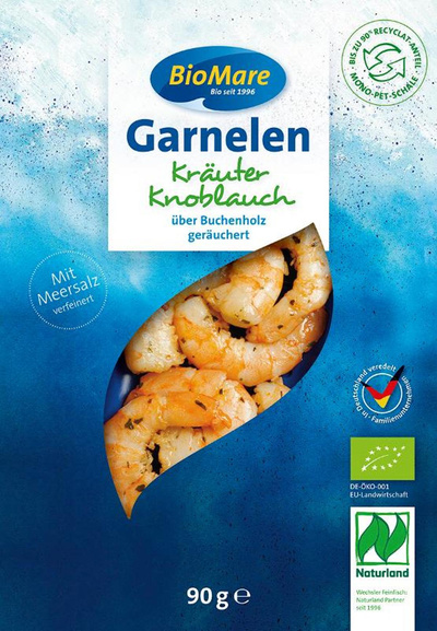 Produktfoto zu Garnelen mit Kräutern & Knoblauch