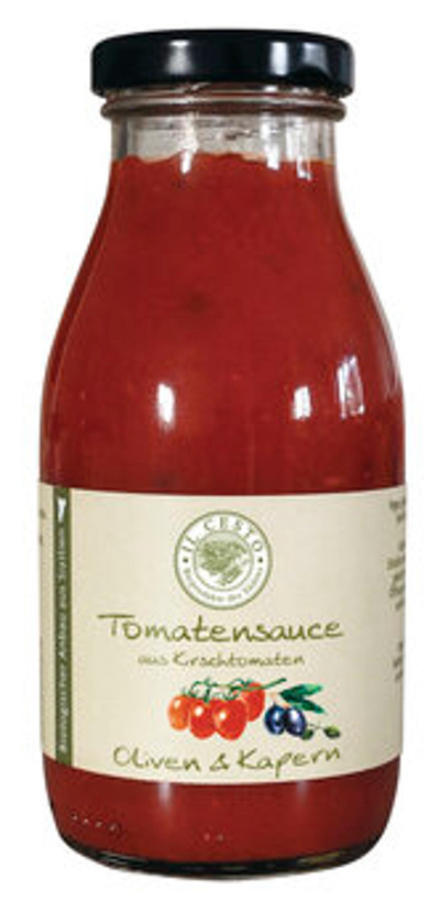 Produktfoto zu Tomatensauce Oliven & Kapern