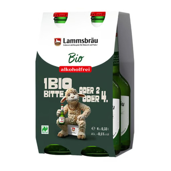 Produktfoto zu Lammsbräu alkoholfrei 4x0,33l
