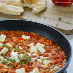 Produktfoto zu Rezept & Kochkiste: Griechische Paprikapfanne