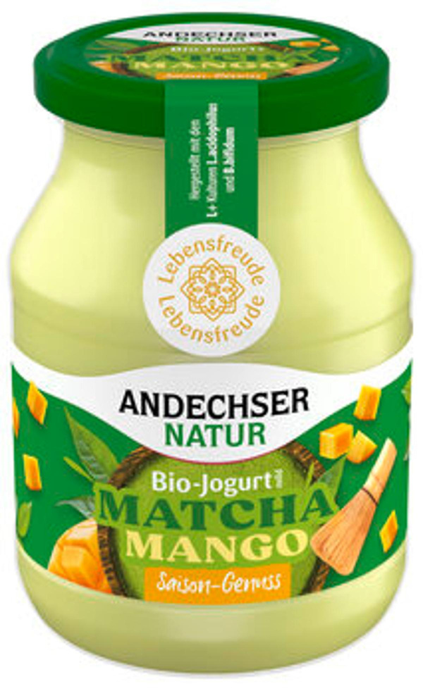 Produktfoto zu Joghurt Matcha-Mango, 500g