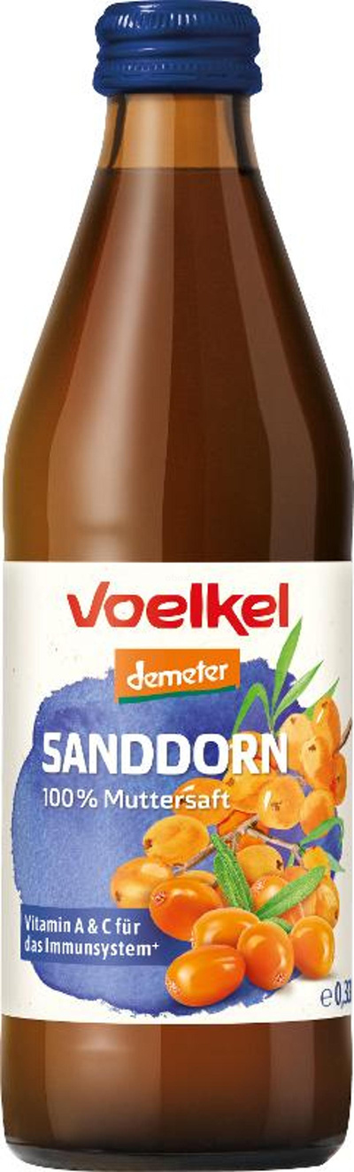 Produktfoto zu Sanddornsaft 0,33l