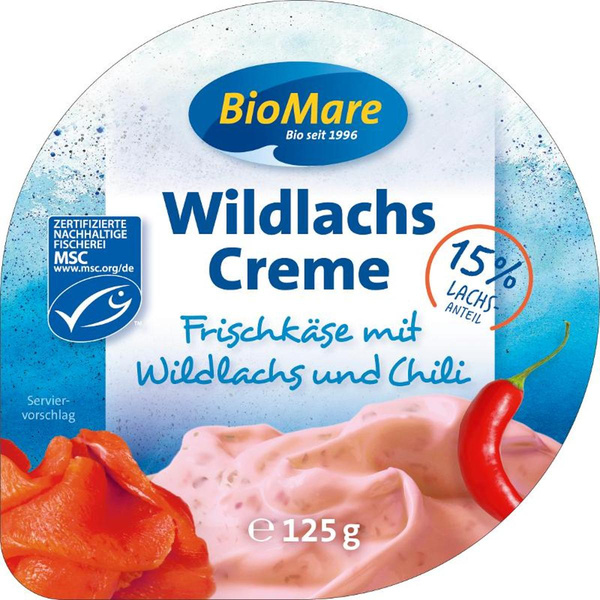 Produktfoto zu Frischcreme Wildlachs & Chili, 125g