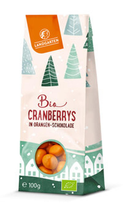 Produktfoto zu Cranberrys in Orangen-Schokolade