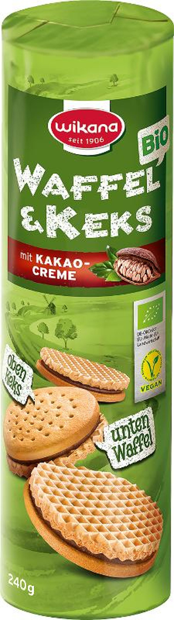 Produktfoto zu Waffel und Keks mit Kakaocreme
