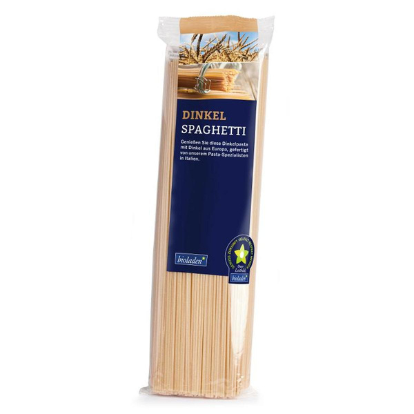 Produktfoto zu Dinkel Spaghetti hell, 500g
