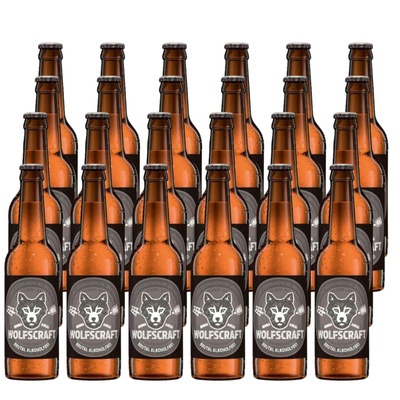 Produktfoto zu Bier alkoholfrei Wolfscraft Brutal 24x0,33l