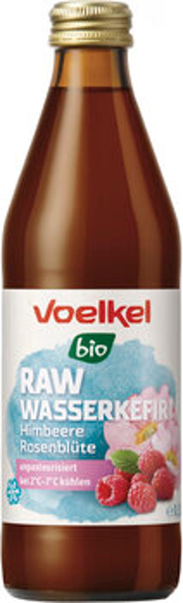 Produktfoto zu RAW Wasserkefir Himbeere Rosenblüte, 0,33l