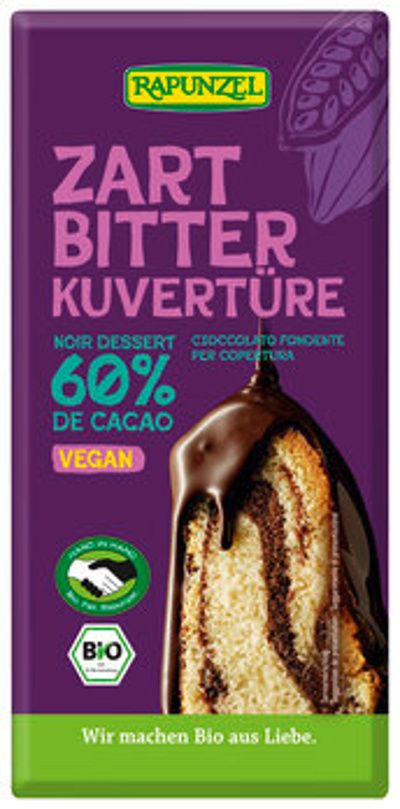 Produktfoto zu Kuvertüre Zartbitter 200g