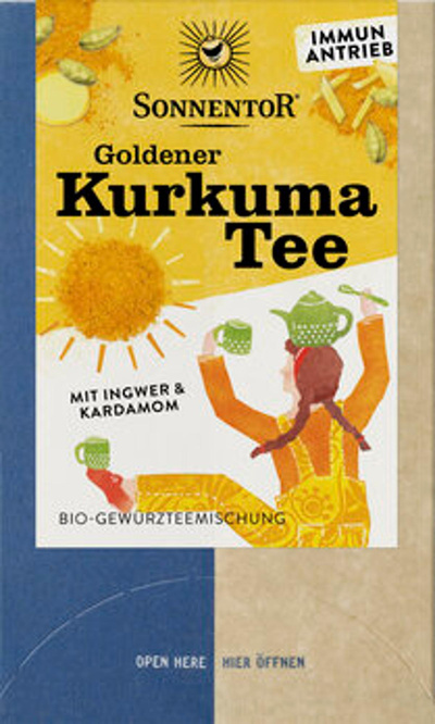 Produktfoto zu Gewürztee Goldener Kurkuma Tee