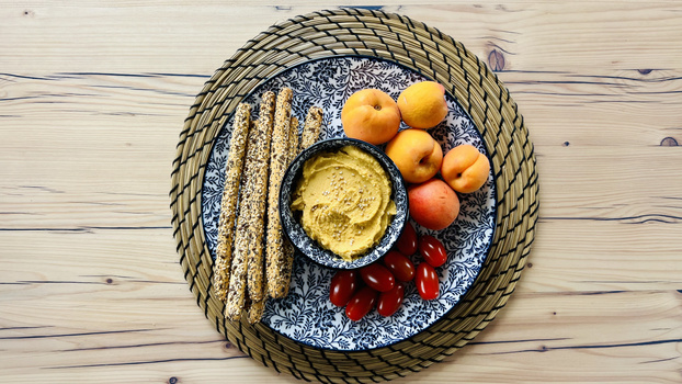 Rezeptbild für Süsskartoffel Hummus