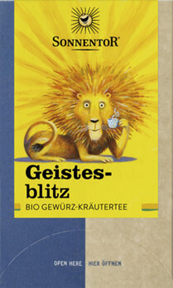 Produktfoto zu Kräuter-Gewürztee Geistesblitz