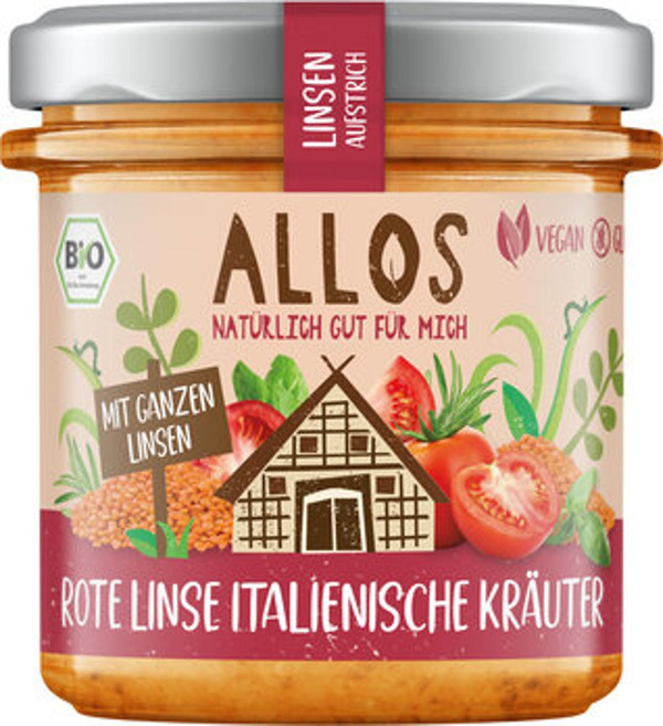 Produktfoto zu Brotaufstrich Rote Linse & italienische Kräuter