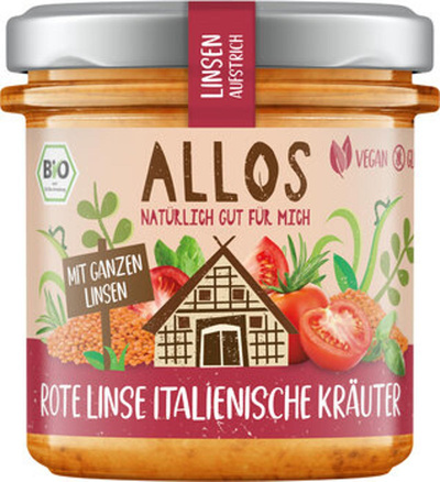 Produktfoto zu Brotaufstrich Rote Linse & italienische Kräuter