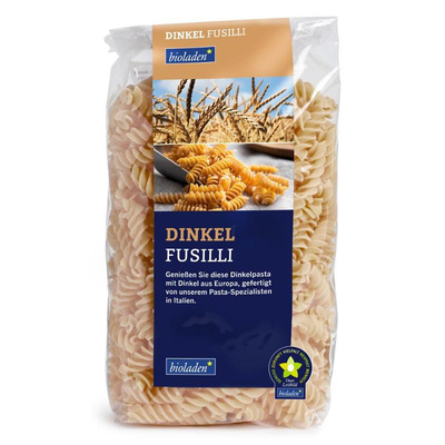 Produktfoto zu Dinkel Fusilli hell, 500g
