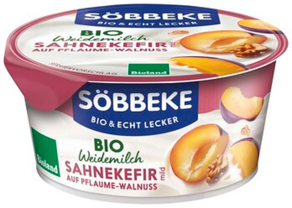 Produktfoto zu Sahnekefir Pflaume-Walnuss