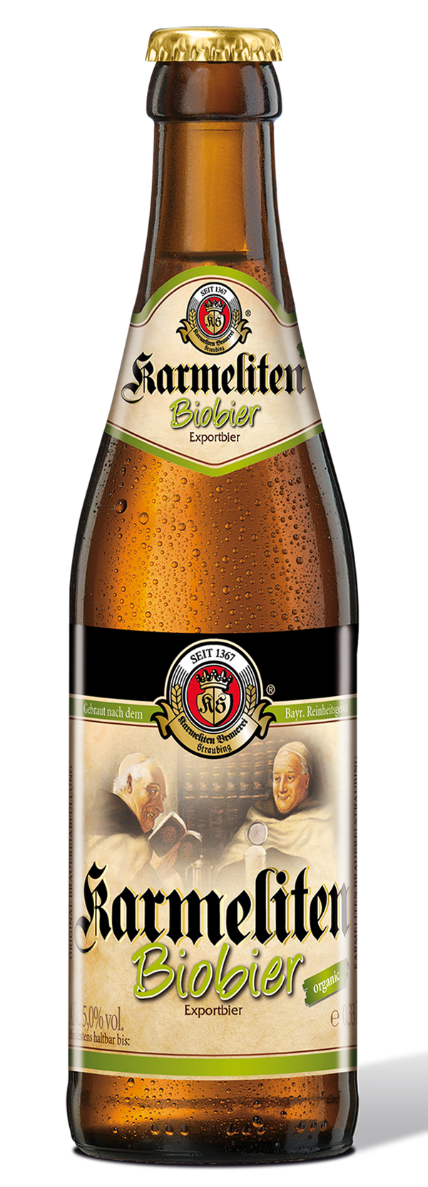 Produktfoto zu Karmeliten Biobier 0,33l