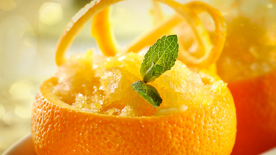 Rezeptbild für Orangen Granité