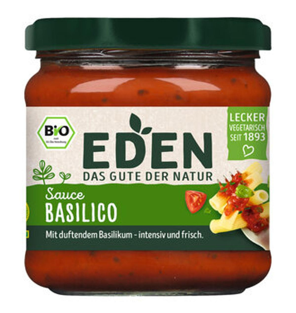 Produktfoto zu Tomatensauce Basilikum 375g