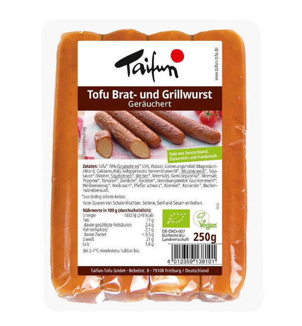 Produktfoto zu Räucherknacker vegan 4 Stück