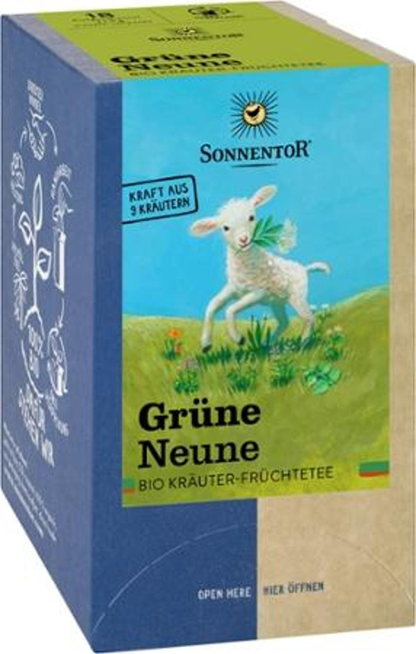 Produktfoto zu Kräuter-Früchtetee Grüne Neune Beutel
