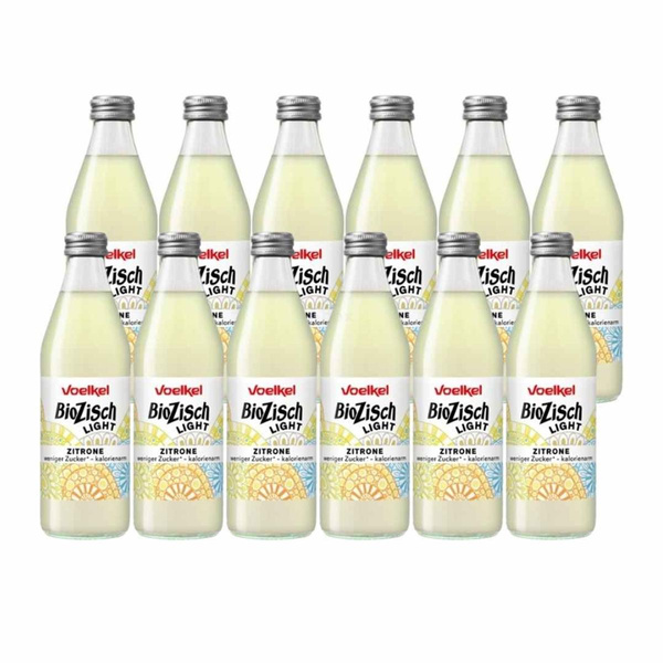 Produktfoto zu BioZisch light Zitrone naturtrüb 12x0,33l
