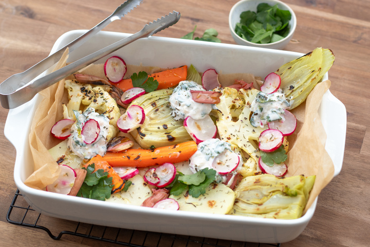 Saisonales Gemüse neu gegrillt